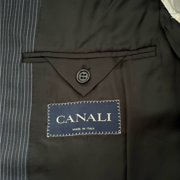Canali Blue Pinstripe Suit - Picture 8 of 15